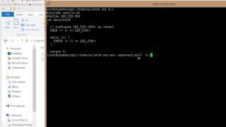 how to compile c program using avr - gcc in linux /RASPBERRY PI