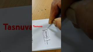 T Alphabet signature. Tasnuva️️ name signature. #signature #shorts #trending