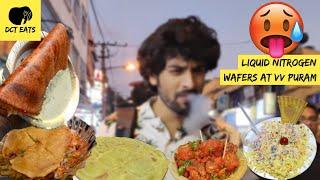 HONEST REVIEW OF VEGETARIAN STREET FOOD @ VV Puram Food Street aka Thindi Beedi | Bangalore E21