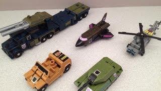 TRANSFORMERS G1 COMBATICONS AND BRUTICUS VIDEO TOY REVIEW