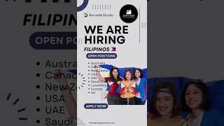 Top Jobs available for Pinoy in 2024 | Filipino career opportunities abroad worldwide  #workabroadph