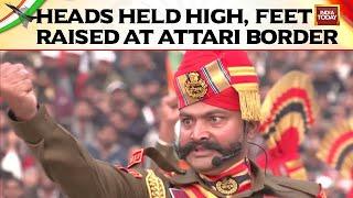 Watch: Exceptional Beating Retreat Ceremony At Attari-Wagah Border This Year | Beating Retreat