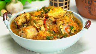 Chakhokhbili - poultry stew. Georgian Cuisine. Recipe from Always Tasty!