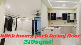 4Bhk luxury Independent floor park facing vasundhara # 4Bhk Builder floor park facing