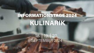 Informationstage 2024 | Kulinarik