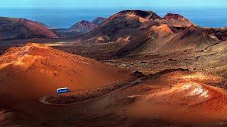 4K TUI Timanfaya Volcano Tour .Parc National de Timanfaya Lanzarote Les Canaries