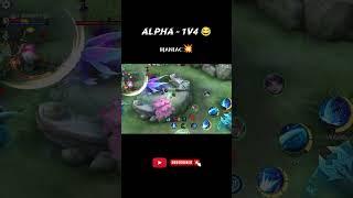 Alpha Power 1v4 Gameplay  @MobileLegends5v5MOBA #trending #vairalvideo #shorts #youtubeshorts