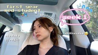 First Week of Medical School VLOG