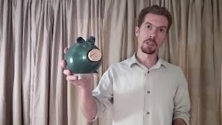 Wheel Thrown Piggy Bank - Red Circle Pottery