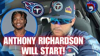 ANTHONY RICHARDSON WILL START VS TITANS! Tennessee Titans vs Colts NFL Week 6 | Titan Anderson