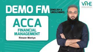 VIFHE | Investment Appraisal | Rizwan Maniya | FM URDU | Demo