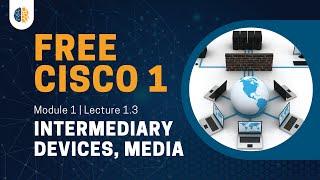 Cisco 1 | CCNA 1 (ITN) 2023 | Module 1 | Lecture 1.3: Intermediary Devices, Media