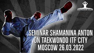 Seminar Shamanina Anton on Taekwondo ITF city Moscow 26.03.2022