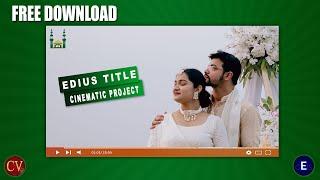 edius title project free download 2023 | Floral SFx | Muslim Wedding Title