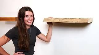 Federal Brace HOW-TO: Floating Shelf Support Rod Bracket and Live Edge Shelves | KitchenSource.com