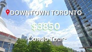 What $3,850 rent gets you in Downtown, Toronto | Walking distance to CN Tower | Condo Tours