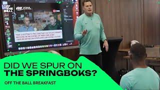 OTB cameo in Springboks RWC documentary | OTB Breakfast Rugby