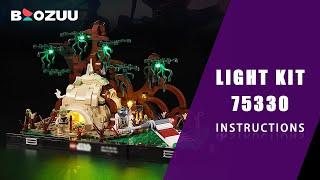 BOOZUU Light Kit Instruction for Lego Dagobah Jedi Training Diorama 75330