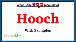 Hooch Meaning in Kannada | Hooch in Kannada | Hooch in Kannada Dictionary |