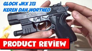 Airsoft gun GLOCK JKX-313 review - Review pistol airsoft spring Glock P308