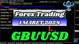 Forex Trading | Trading in GBP USD On March 1st | EA Profit4u