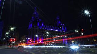 Liverpool City Centre At Night With DJI Osmo Action 5 Pro and DJI Mini 3