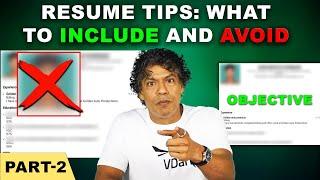 Good Resume Vs Bad Resume!  Part - 2 | Tamil CEO Sidd Ahmed