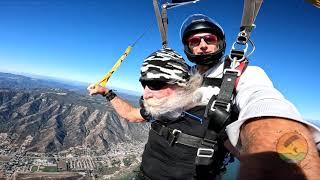 My dad jumps for the first time! Tandem Skydive Elsinore!