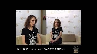 Nr 16 Dominika Kaczmarek FINALISTKA Miss Województwa Świętokrzyskiego 2021