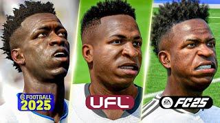 UFL vs FC 25 vs eFootball 2025 - Player Faces Comparison! #fc25 #ufl #efoootball