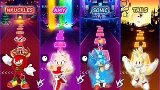 Knuckles - AMY - SONIC - TAILS | Tiles hop EDM Rush