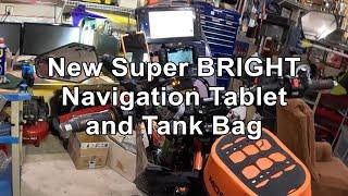 KTM690 New Equipment for 2024 - Mosko Moto Tank Bag & Hugerock X70 Android tablet for Navigation.