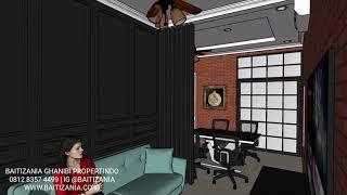 DESAIN INDUSTRIAL MINIMALIS INTERIOR RUMAH KANTOR | BAITIZANIA GHANIBI PROPERTINDO