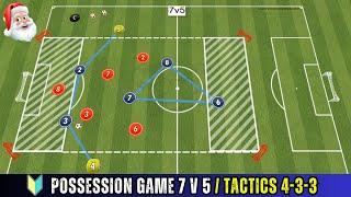 Possession Game 7 v 5 / Tactics 4-3-3