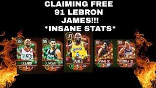 *INSANE* GAMEPLAY WITH 91 LEBRON JAMES & THE MASTERS!!! NBA LM21