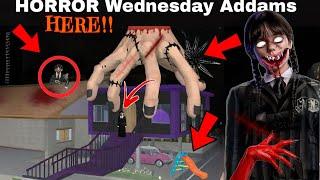 THERE'S A SECRET HORROR Wednesday Addams Pregnant Haunted place Scary SAKURA SCHOOL SIMULATOR