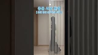 중문 현관 인테리어ㅣ대림우드[슬림 간살 슬라이딩 도어] #shorts