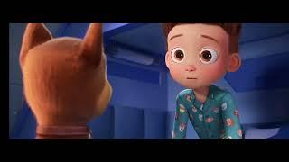 chase tells ryder that skye is missing(paw patrol the mighty movie)