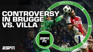  PENALTY CONTROVERSY  Club Brugge vs. Aston Villa reaction | ESPN FC