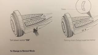 Lets read the manual Razor Hovertrax 1.5 25v hoverboard calibration training mode