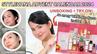 2024 STYLEVANA K-Beauty Advent Calendar - TRYING EVERYTHING ON!