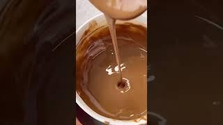 BITE SIZE CHOCOLATE PB RICE CAKES! #shorts #ricecake