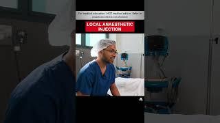 Local Anaesthetic | #shorts #ivcannulation #anesthesiology #nurse