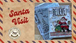 Santa Visit using Tim Holtz 2024 Stampers Anonymous release