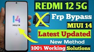 REDMI 12 5G Frp Bypass MIUI 14 100% New Method 2024 | Redmi 12 5G Google Account Bypass Without Pc