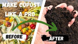 Make Compost like the Professionals. #compost #composting #makecompost #compostmaking