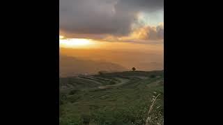 Breathtaking Sunset from Monchique mountains 