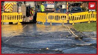 'Discoloured' water coming out of taps as road closed this morning