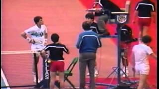 McEnroe vs Lendl - Amazing and Controversial Championship Point