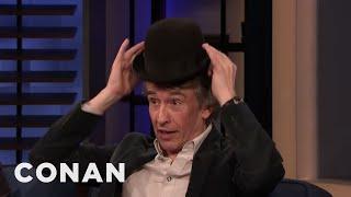 Steve Coogan Does Stan Laurel's Iconic Hat Trick | CONAN on TBS